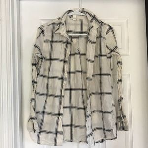 H&M cream flannel